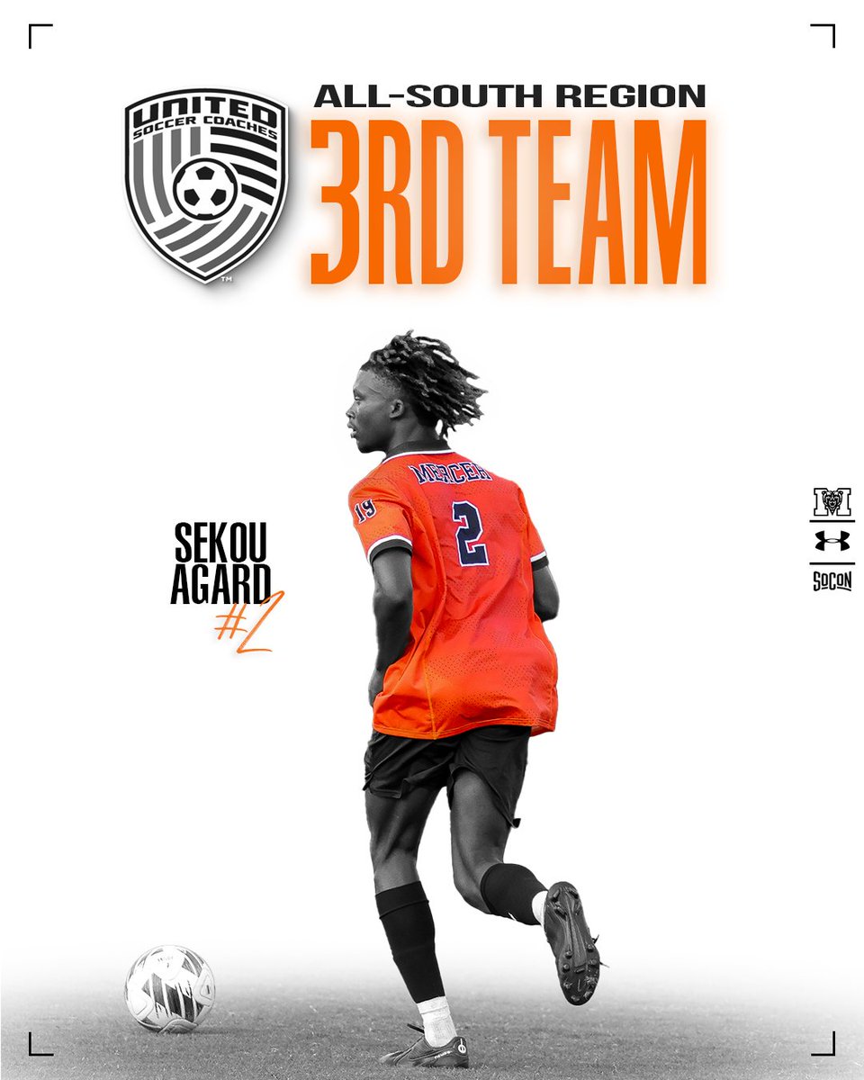 Congratulations to Sekou Agard on being named to the United Soccer Coaches All-South Region Third Team 🙌 🗞️: bit.ly/4a3HMGb #RoarTogether