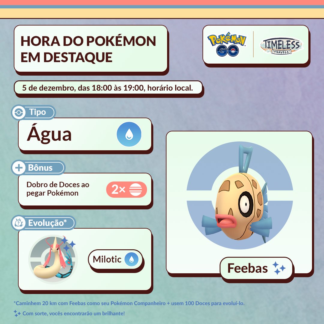 Pokémon GO BR - Um momento mágico espera por nós! Tudo pronto para a  brincadeira e diversão. Alguns Pokémon dos tipos Planta e Fada presente nos  eventos do #PokemonGOFest de Osaka e