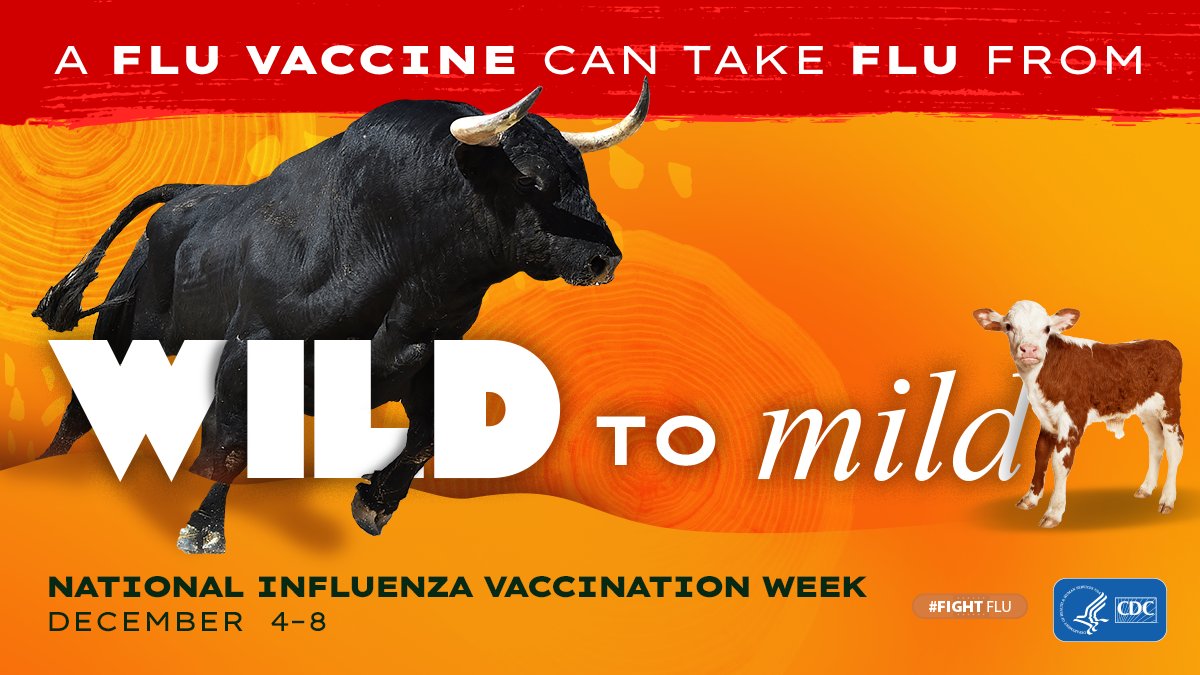 Flu could be wild for your child. This National Influenza Vaccination Week, there’s still time to get them a #flu vaccine to tame the wildest symptoms if they get sick and #FightFlu. Learn more at bit.ly/3QZfeWG #NIVW