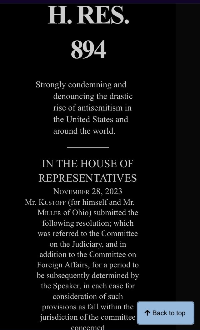 ElleLatham's tweet photo. Another shitty bill was introduced in the House on 11/28/2023. In it, anti-Zionism is equated to anti-Semitism. Brought to you by Zionists. https://t.co/4vM6r8rnkM #AntiZionismIsNotAntiSemitism #HR894 #Congress #Bill #Zionism #AntiSemitism #Israel #Palestine #TuesdayThoughts https://t.co/ibnfJjWvYa