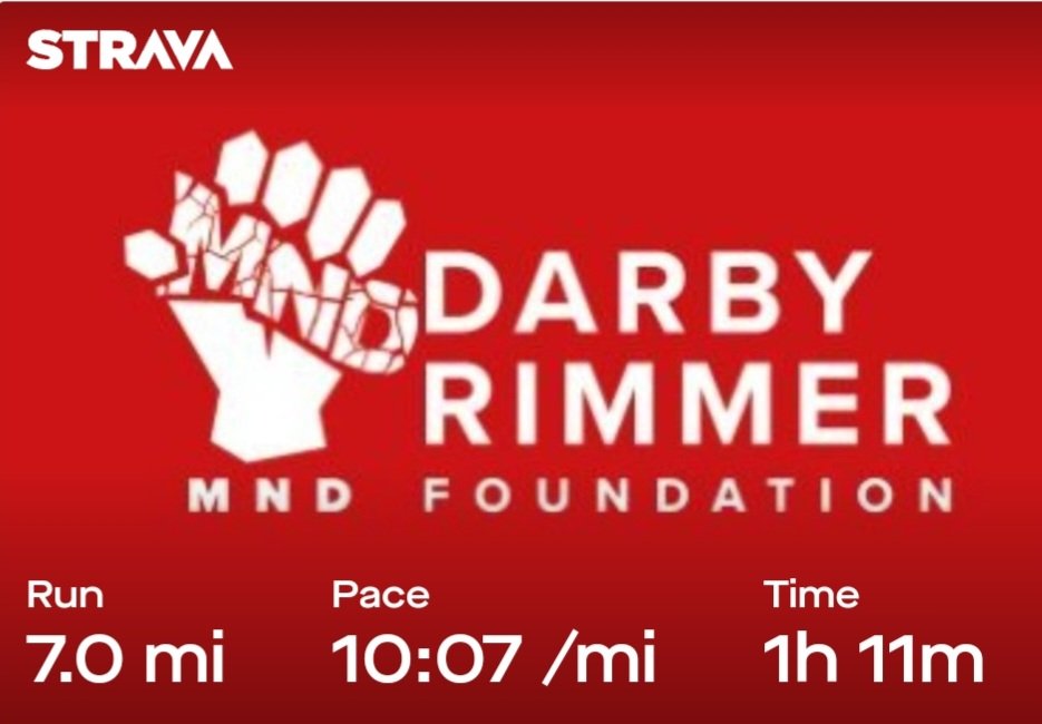 clarkemartyn1's tweet image. In the bag (and legs) Day 5/24 7mile run each day dedicated to someone, Stephen, Steph @DarbyRimmerMND been so supportive, lots planned for '24 sending my best @kevdarby84 @pauldar22340948 @stephhoughton2 
#mndawareness #attackmnd