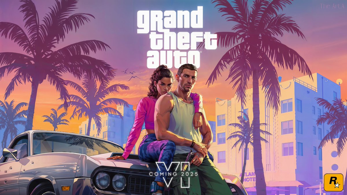 TAalgorithmist's tweet image. Grand Theft Auto VI trailer cover 4K

#GTA6 #GTAVI #GTA6trailer #GrandTheftAutoVI #cover