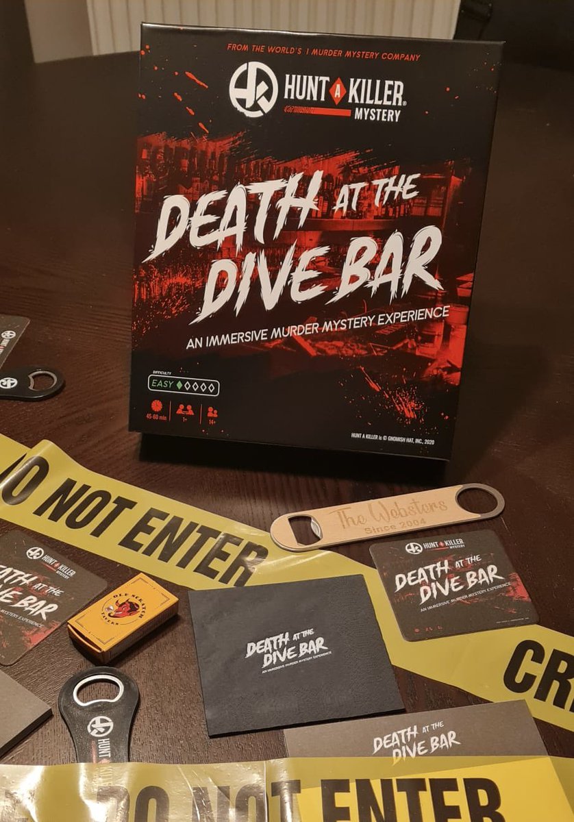 tunsofbeer's tweet image. Hunt A Killer Mystery - Death At The Dive Bar; an at home murder mystery game designed to test your investigation skills to their limits!
Great fun and so different to any other game we have played!
#huntakiller #murdermystery #comerounduk @comerounduk @supermoosetoys #gifted