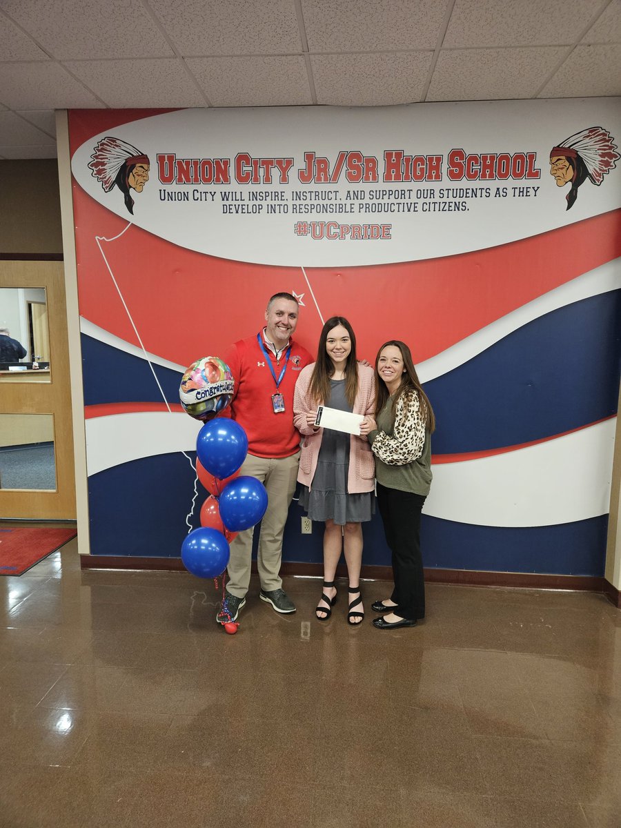 UC_Principal's tweet photo. Congratulations to Audrey Black! Audrey is the Randolph County recipient of the 2023-2024 Lilly Endowment Scholarship! We are proud of her!
#UCPride
@RandolphEastern 
@rowluke 
@KirbyTipple https://t.co/GGLvKH5Vkn