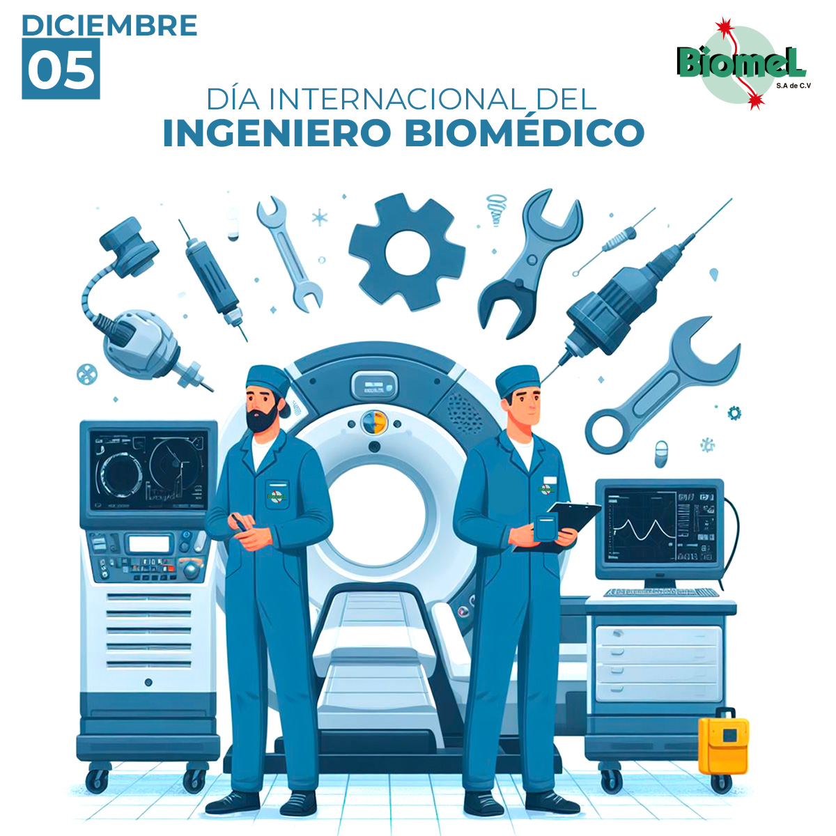 BiomelSV's tweet photo. ¡Felicidades a los ingenieros biomédicos que con su ingenio y dedicación están transformando la salud y mejorando vidas! ¡Brindemos por sus logros y por un futuro lleno de avances extraordinarios! #IngenieríaBiomédica #ÉxitoInnovador #Biomédica #SuMejorAliado https://t.co/HknbJKf3oD