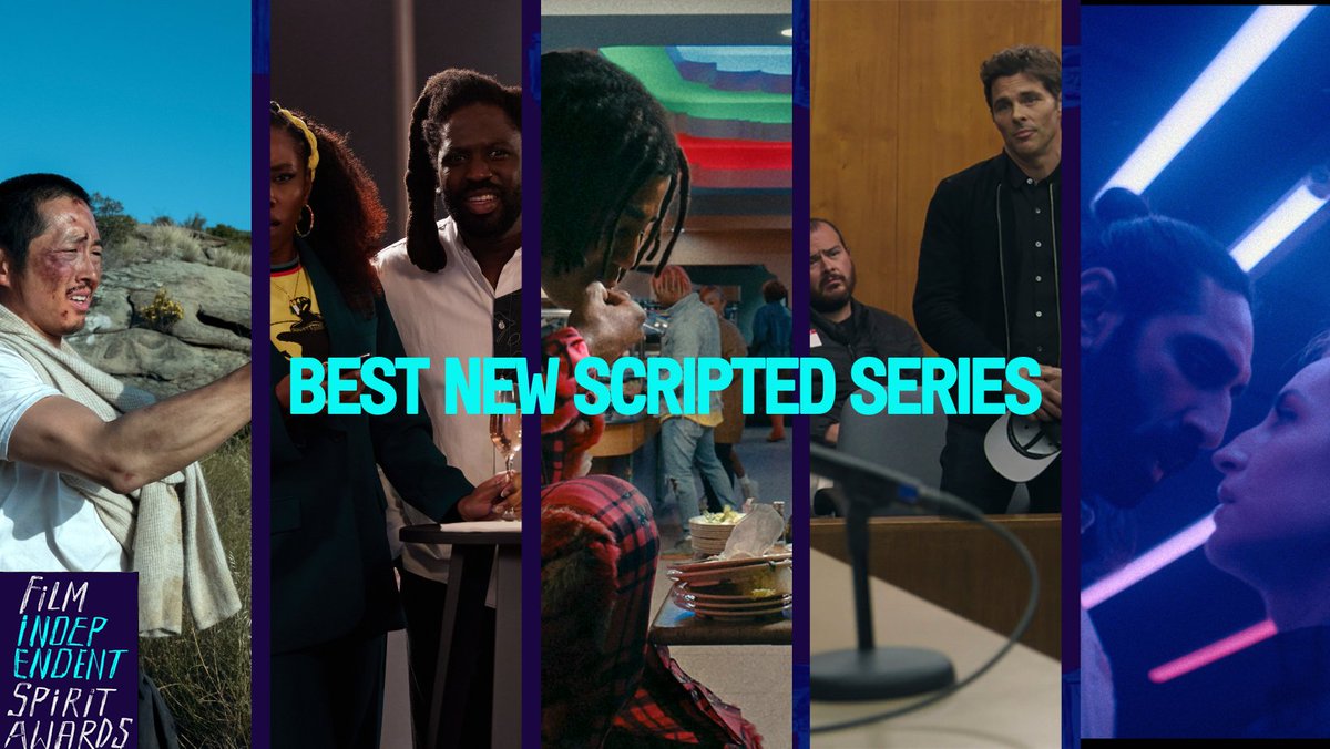 Here are the nominees in the TV categories! The nominees in the category of BEST NEW SCRIPTED SERIES are: BEEF DREAMING WHILST BLACK I’M A VIRGO JURY DUTY SLIP