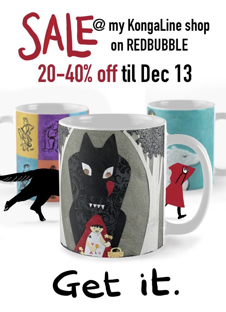 Hello. There’s a SALE on redbubble including MY store til next Wednesday. Lots of gifts like prints n mugs n little notebooks n blankets n socks n such 🙃☺️🎁
redbubble.com/people/KongaLi…