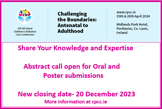 Deadline extension-Why not submit an abstract for #cpcconf24- the closing date is now 20 December so still time to get your entries in. For more info., see cpcc.ie #cpcconf24