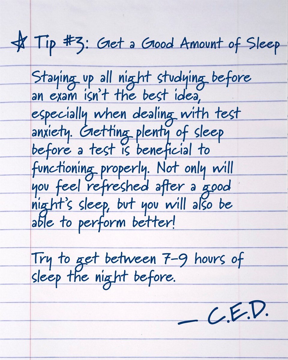 ✅ Tuesday Tips ✅
 
With finals week approaching quickly, you may feel some anxiety surrounding exams. Here are some tips to help reduce anxiety so you can finish out the semester strong! 💪
 
#KentStateCED #TuesdayTips #KentState #CollegeTips #FinalsWeek