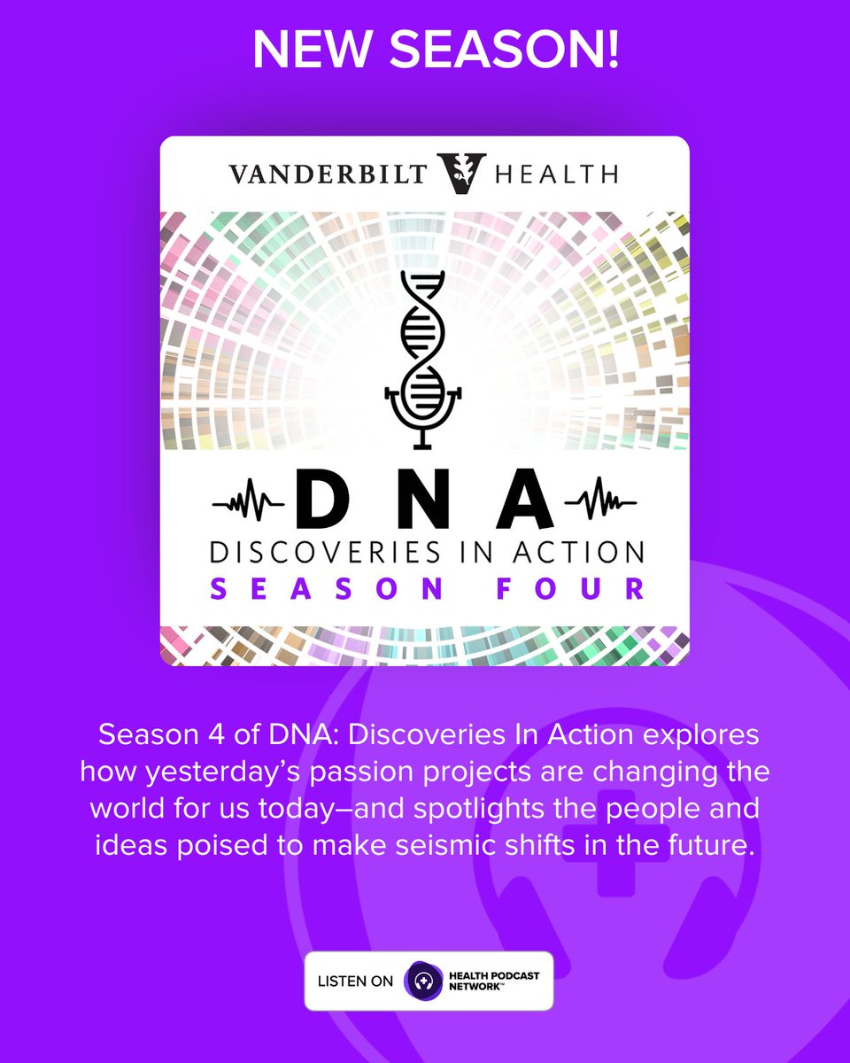 Flashes of ideas can turn into guiding lights. Visionaries and trailblazers shape innovations of the future through passion projects.

Listen now to the new season of @VUMC_Insights:  healthpodcastnetwork.com/show/vanderbil…

#ListenDNA #Health #HealthPodcast #FutureOfHealth