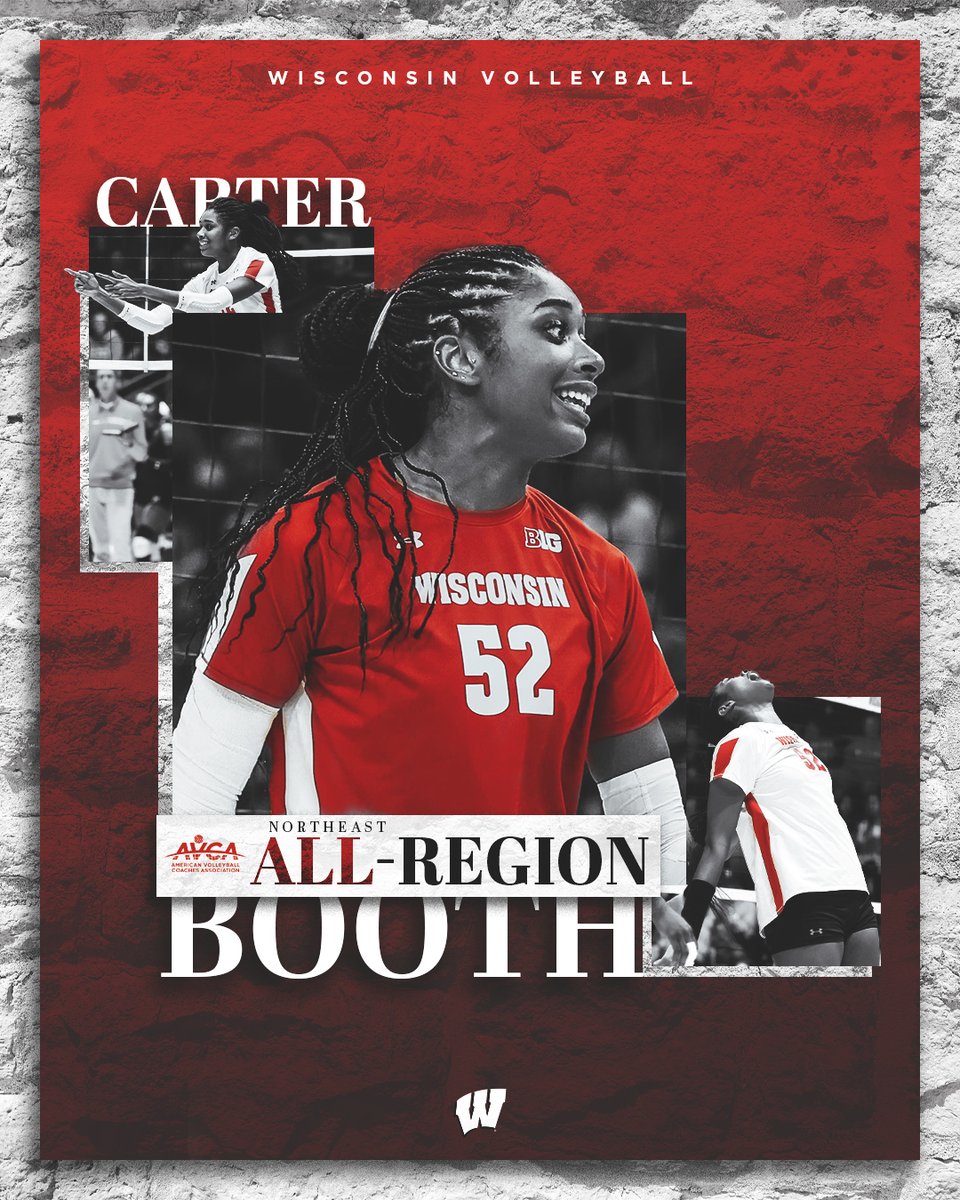 Wisconsin Volleyball (@badgervb) on Twitter photo Okay, Ms. Carter. We see you!
Congrats <a href="/carter5200/">Carter Booth</a> on back-to-back AVCA All-Region honors! Okay, Ms. Carter. We see you!
Congrats <a href="/carter5200/">Carter Booth</a> on back-to-back AVCA All-Region honors!