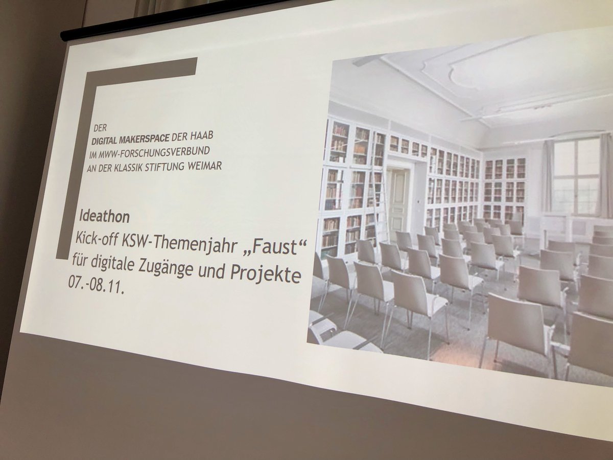 herrtimkoehler's tweet photo. #Ideathon – Der #digitalmakerspace der #HAABWeimar im @MWWForschung war zu Gast im
@Weimar_GSA zum Kick-off fürs Themenjahr Faust an der @KlassikStiftung und digitalen Projekten: Eindrücke und "Learnings"
https://t.co/kOS7SCXkpc
@bkaden #DigitalTransformation #Partizipation https://t.co/BD38zf4AVG