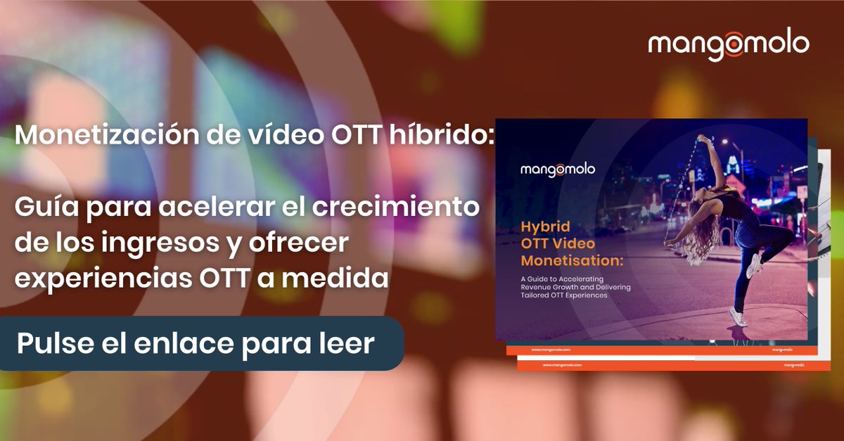 mangomolotweets's tweet photo. Aprenda a simplificar su enfoque de la monetización de #OTT #vídeo en nuestra última eGuide.

¿Listo para aprender cómo acelerar el crecimiento de los #ingresos y ofrecer experiencias OTT a medida? Léalo aquí: https://t.co/YNntYr8xh9

#GoBigGoDigital #SwitchToMango https://t.co/z78XX5CyNb