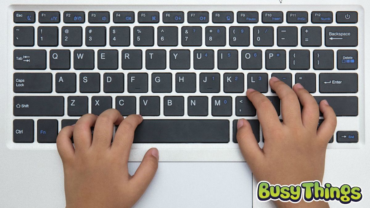 busythings's tweet photo. World Typing Day happens every 8th January and is a small yet global event. 

In our blog, we look at the importance of typing for children today and the activities on Busy Things that can help to develop typing skills. 

https://t.co/4sADUk1bso 

#WorldTypingDay #primaryICT https://t.co/ximKWldbCY