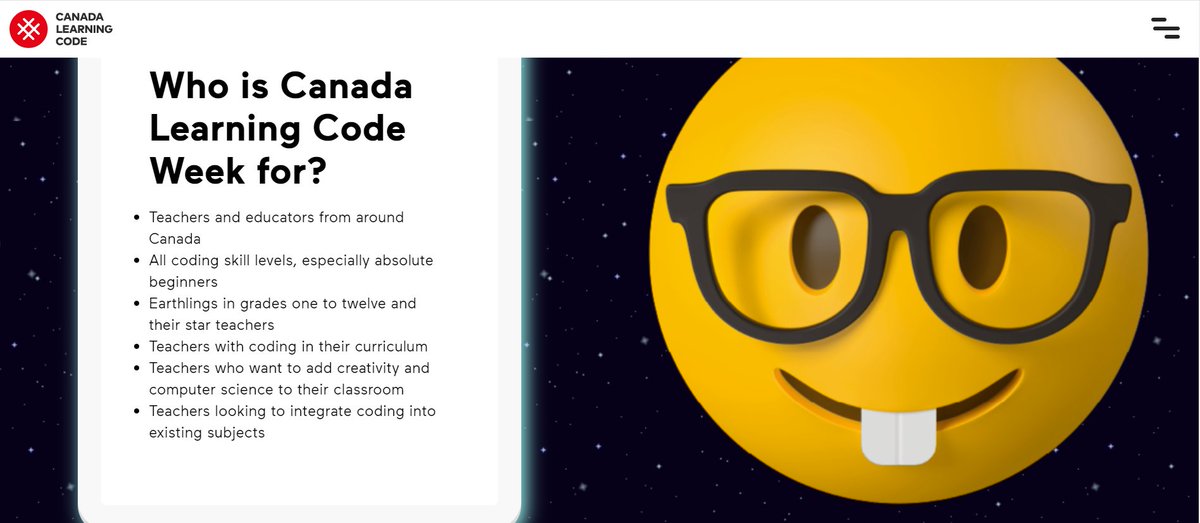 literacy_ns's tweet image. 🌐 Canada Learning Code Week is here! Explore a week filled with coding, creativity, & collaboration. Whether you're a beginner or a coding pro, there's something for everyone. Visit canadalearningcode.ca/canada-learnin… to get started! 💻✨
#CanadaLearningCode #CodingWeek #TechEducation