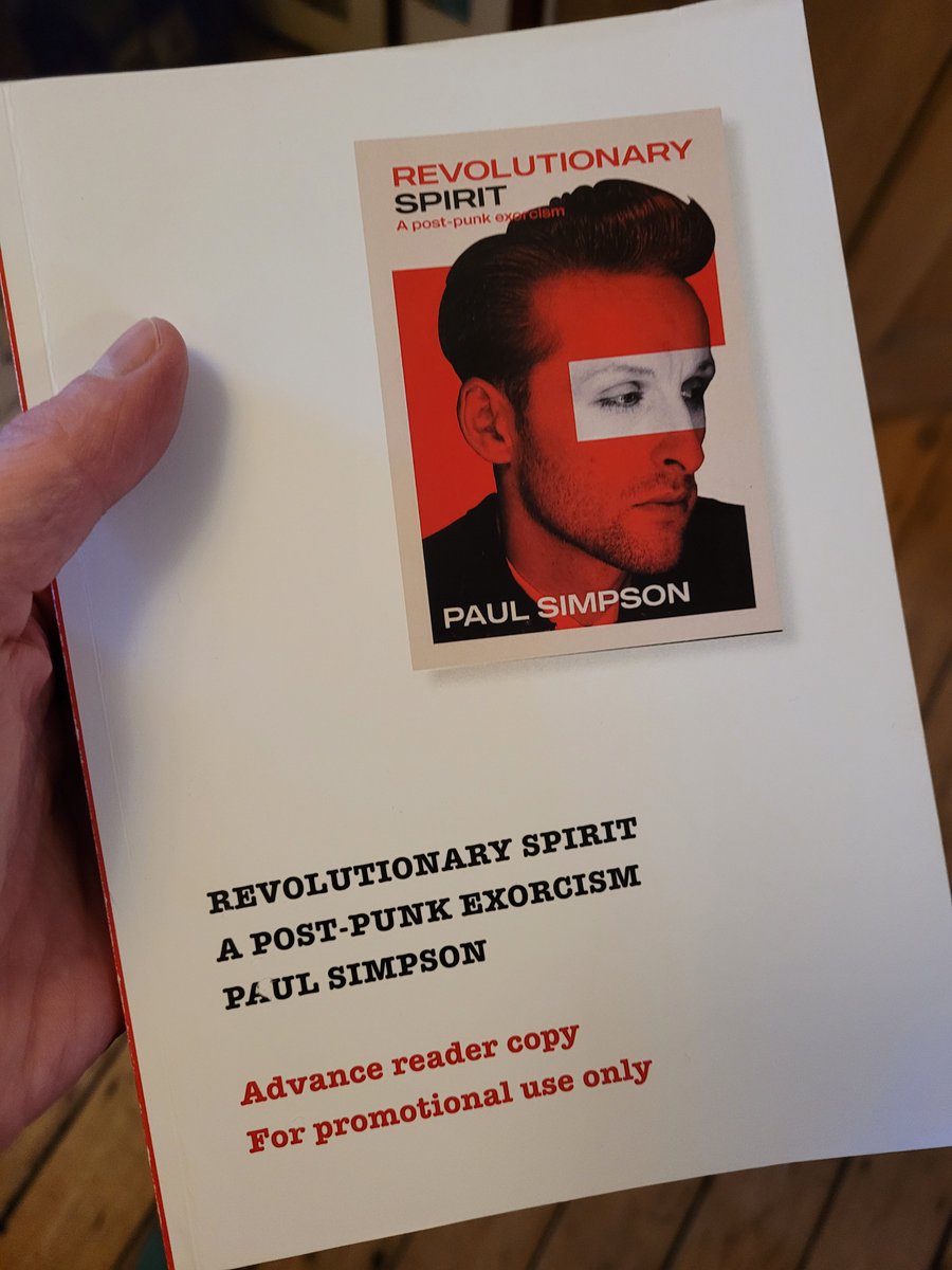 This is pretty glorious, @MrPaulSimpson1's memoir of post-punk Liverpool and the impact of a deep commitment to a dream, while reality has other plans. Out today I think