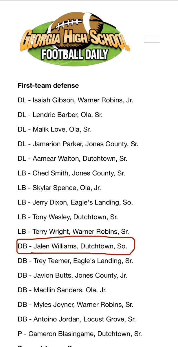 Sophomore Szn Wrap up: 📍 hudl.com/v/2Lnd7C 1st Team All Region (Region 2-5A) 🔒 31 Tackles, 20 solo. 7 PBUs 3 INTs, 1 pick 6 1 blocked punt 1 fumble recovery. @_Coach_O @RecruitGeorgia @recruitNE_GA @najehwilk @JeremyO_Johnson @lukewinstel @jwindon35 @SouthernSwagg4…