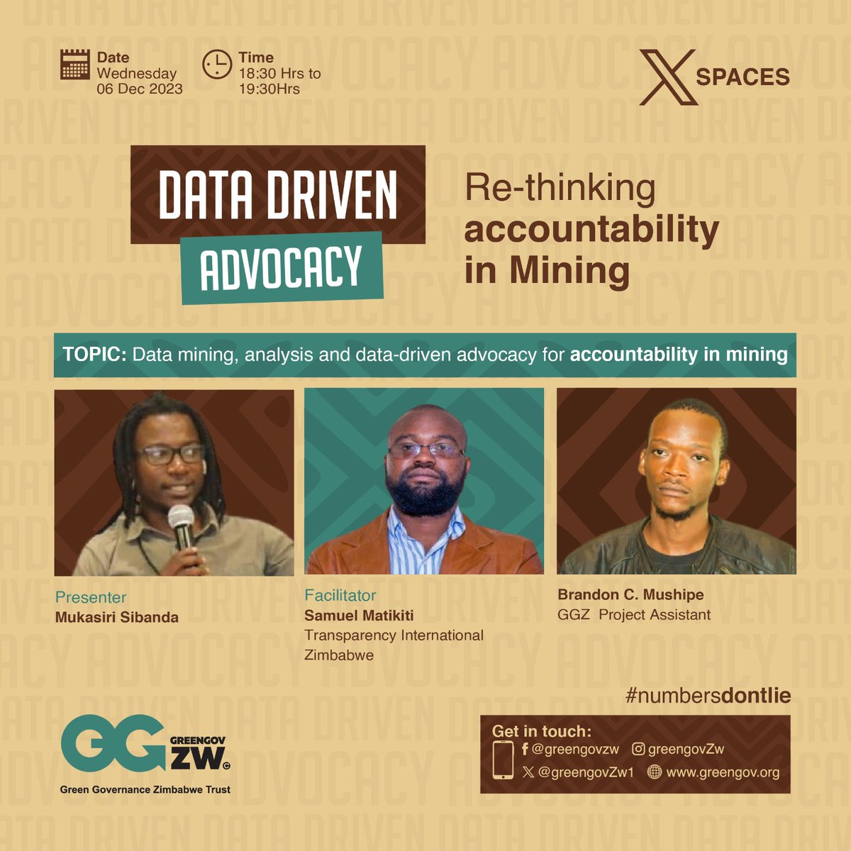 Join us here for this #datainmining X-Space on 6 December at 18.30-19.30 CAT. On the set, we have Tax Expert @mukasiri and @TIZim_info Anti-corruption Expert Mr Matikiti. Our host is @ChikomboreroBr3 . Share this widely and follow the convo! @The_BigConvo @ZIMCODD1 @PWYPZIM