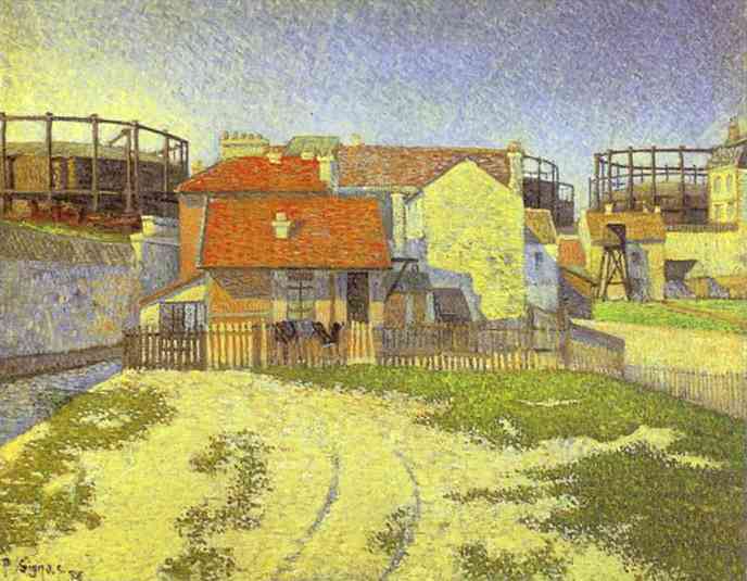 Gasometers at Clichy wikiart.org/en/paul-signac…