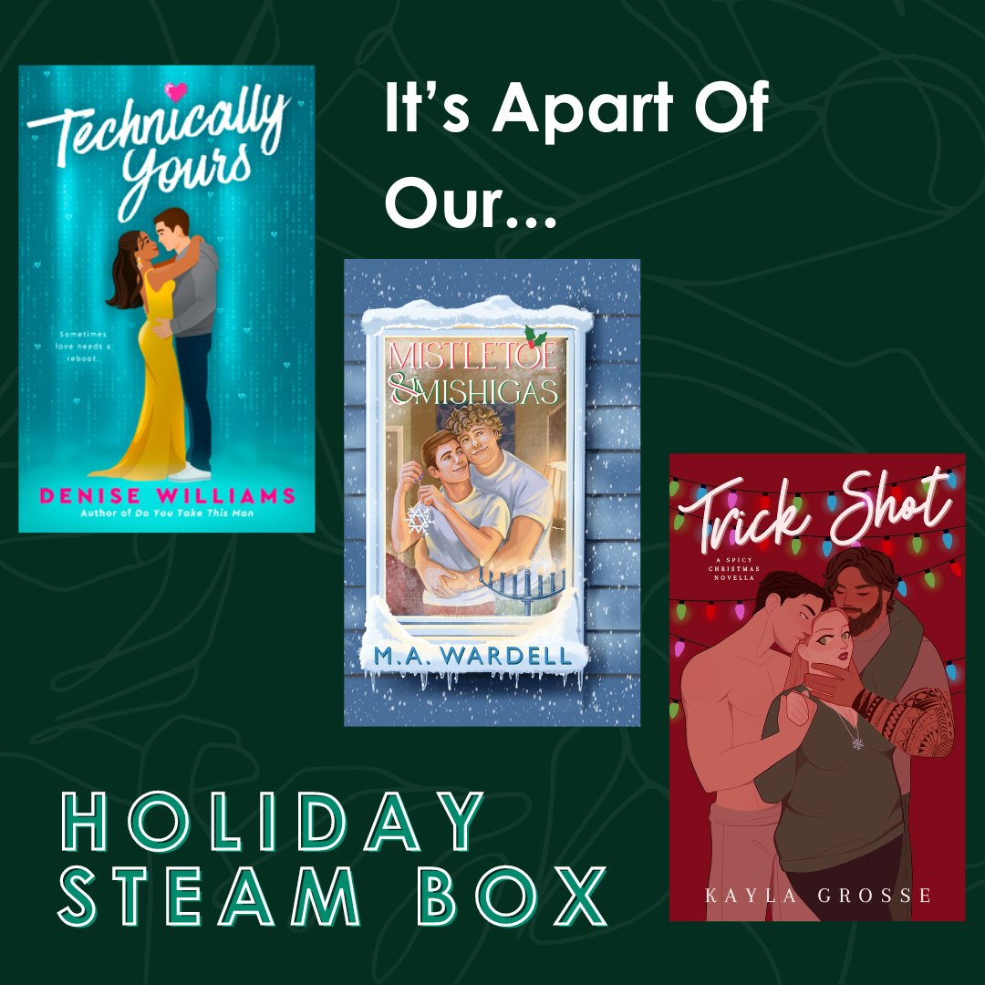 Happy Pub day to Denise Williams! You can get her book along with two amazing others in our Holiday Steam Box!