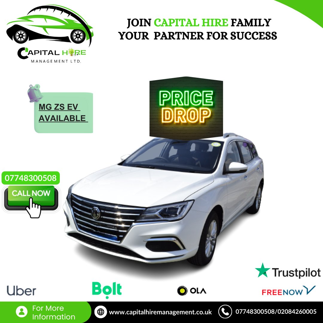 call Capital Hire now and book your eco-friendly ride at a jaw-dropping discount! 🌿🔌 #EVDeals #GreenDriving #CapitalHire #ElectricCars'
#capitalhiremanagement#capitalhire#pcocar#pcodriver#pcohire#uberdriver#boltdriver#pco#london#PHV#pcolicence#privatehire#electricvehicle