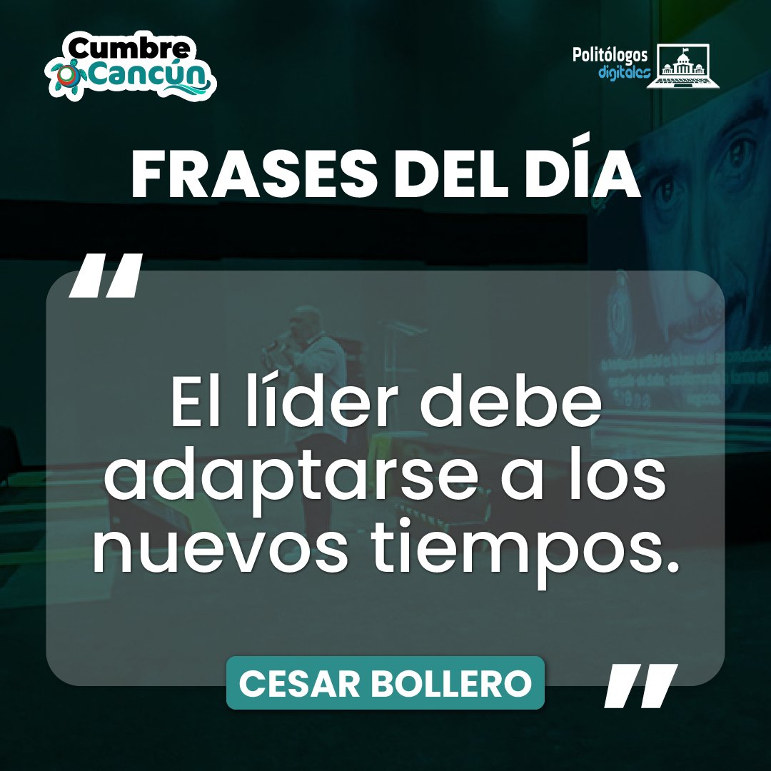 <a href="/cesarbollero/">El Hacedor de Líderes César Bollero</a> y su tema "El Liderazgo en tiempo de Inteligencia Artificial" en la #CumbreCancun 🗣️.