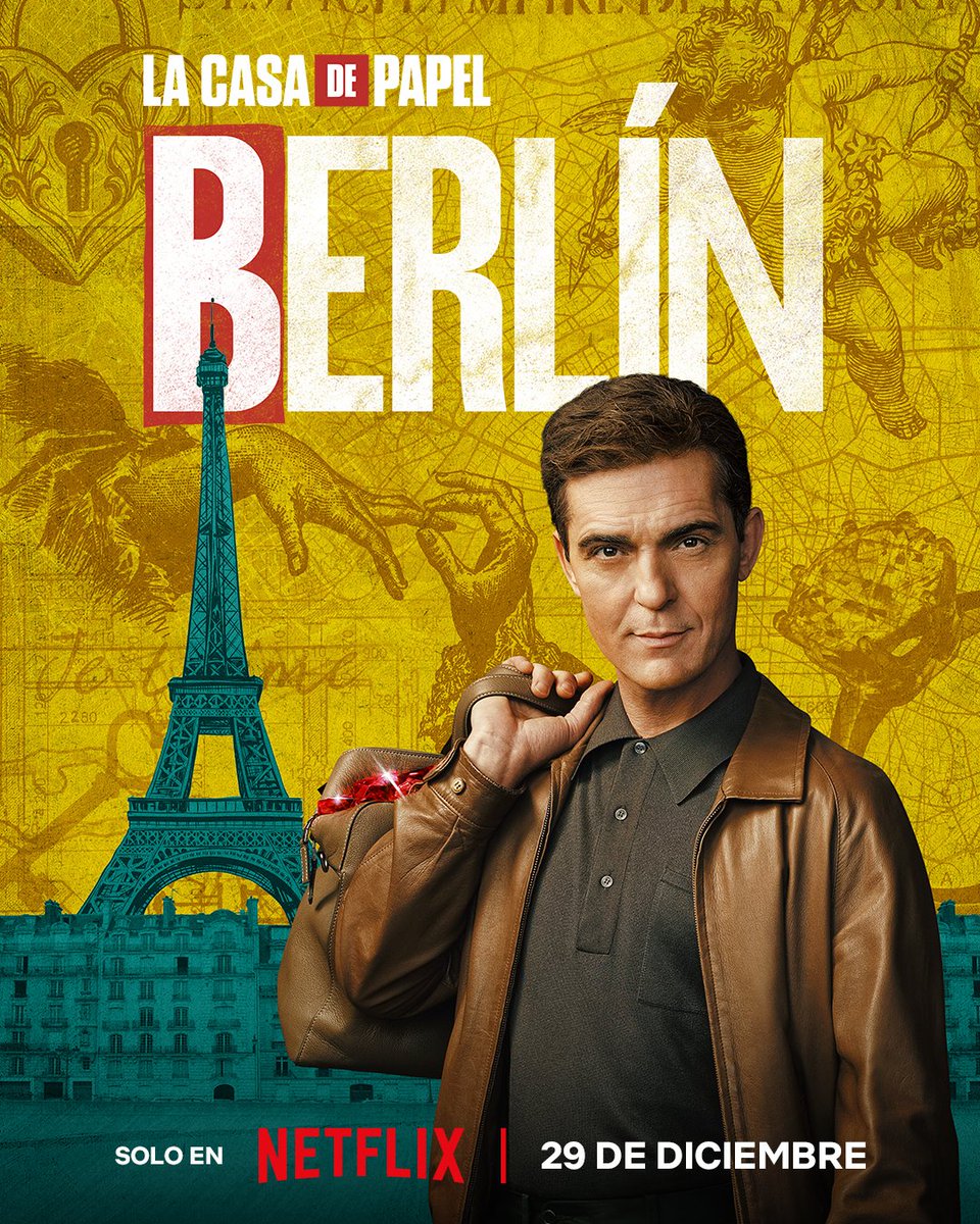 lacasadepapel's tweet photo. Si Berlín es el corazón, Damián es el cerebro de este atraco. #BERLÍNnetflix, del universo de La casa de papel, llega a Netflix el 29 de diciembre.

If Berlin is the heart of this heist, Damian is the brains. https://t.co/qTh3vVOGnc