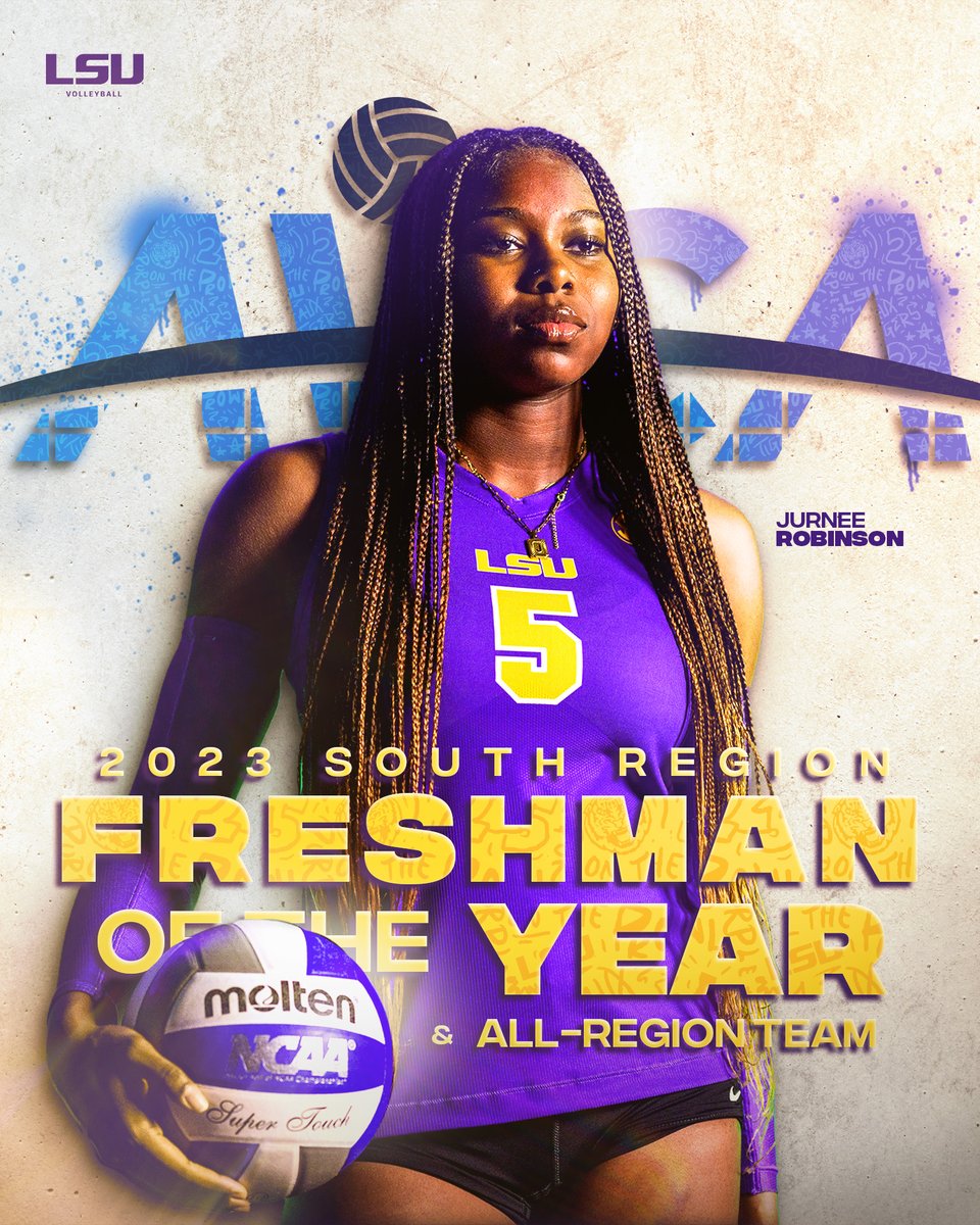 lsuvolleyball's tweet image. Crown Her Queen 👑

Jurnee Robinson becomes the third player in program history to be named the AVCA South Freshman of the Year!

📄 lsul.su/46PJpUR | #GeauxTigers