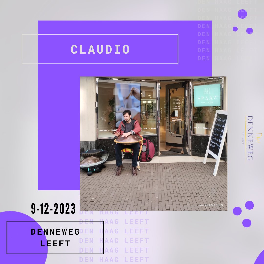 🔥Get to know our artists that will perform this weekend🔥

🎶Claudio Sky
Experience the magic of Claudio's handpan solo – a harmonious journey blending healing energy, meditation spirit, and uplifting beats.
Let the power of music bring joy and benefit to all. ✨