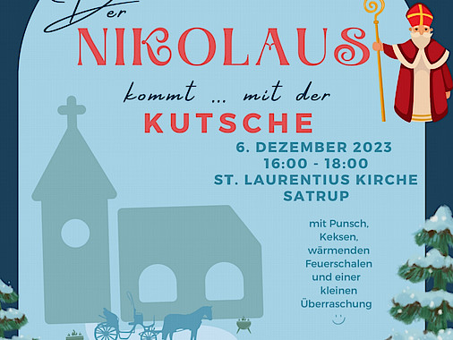 EVKKSLFL's tweet photo. ... und in #Satrup kommt der Nikolaus auch mit der Kutsche! 🎅

https://t.co/iRHMPjJ9bK https://t.co/LpFDvkMYtC