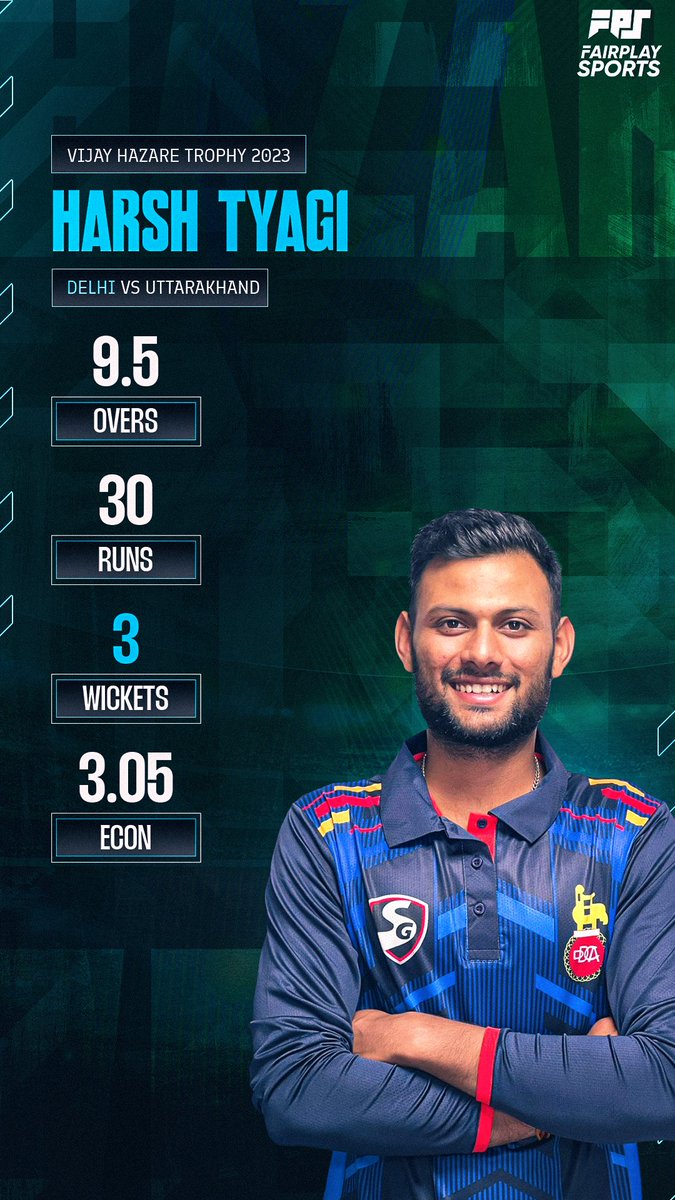 Vijay Hazare Trophy 🏆 #VHT2023 #VijayHazareTrophy #HarshTyagi