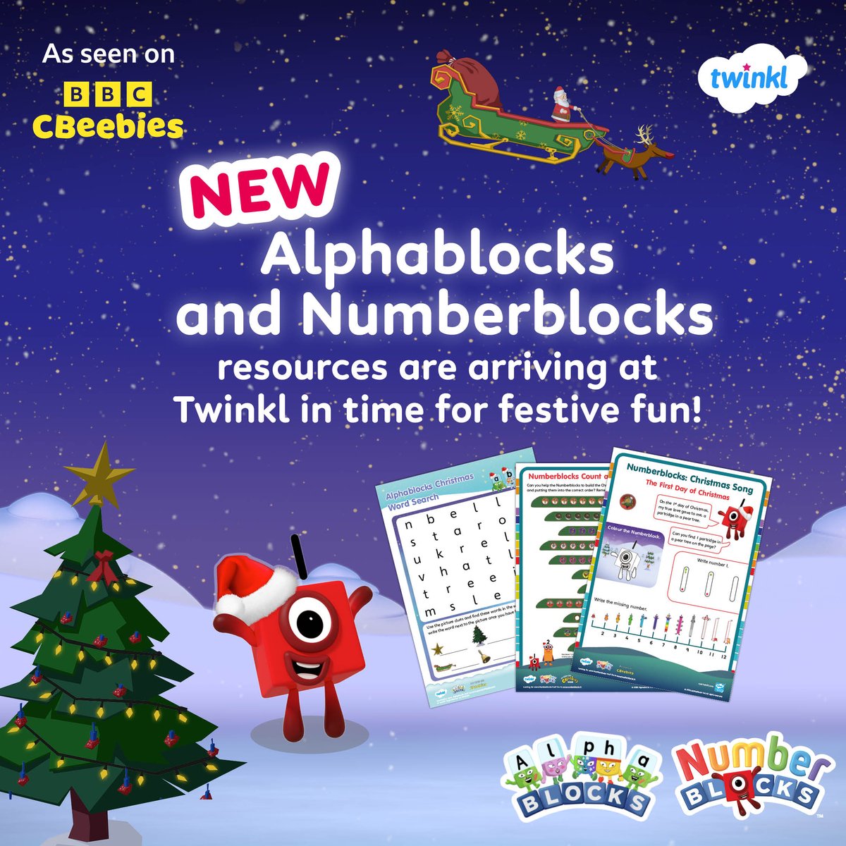 Does your class love Numberblocks and Alphablocks?🎄 🎉 Join the #BigBlocksParty and check out our brand NEW number and phonics learning resources to kick start the festive season! 👇 Alphablocks > twinkl.co.uk/l/101xxa Numberblocks > twinkl.co.uk/l/1dcldf