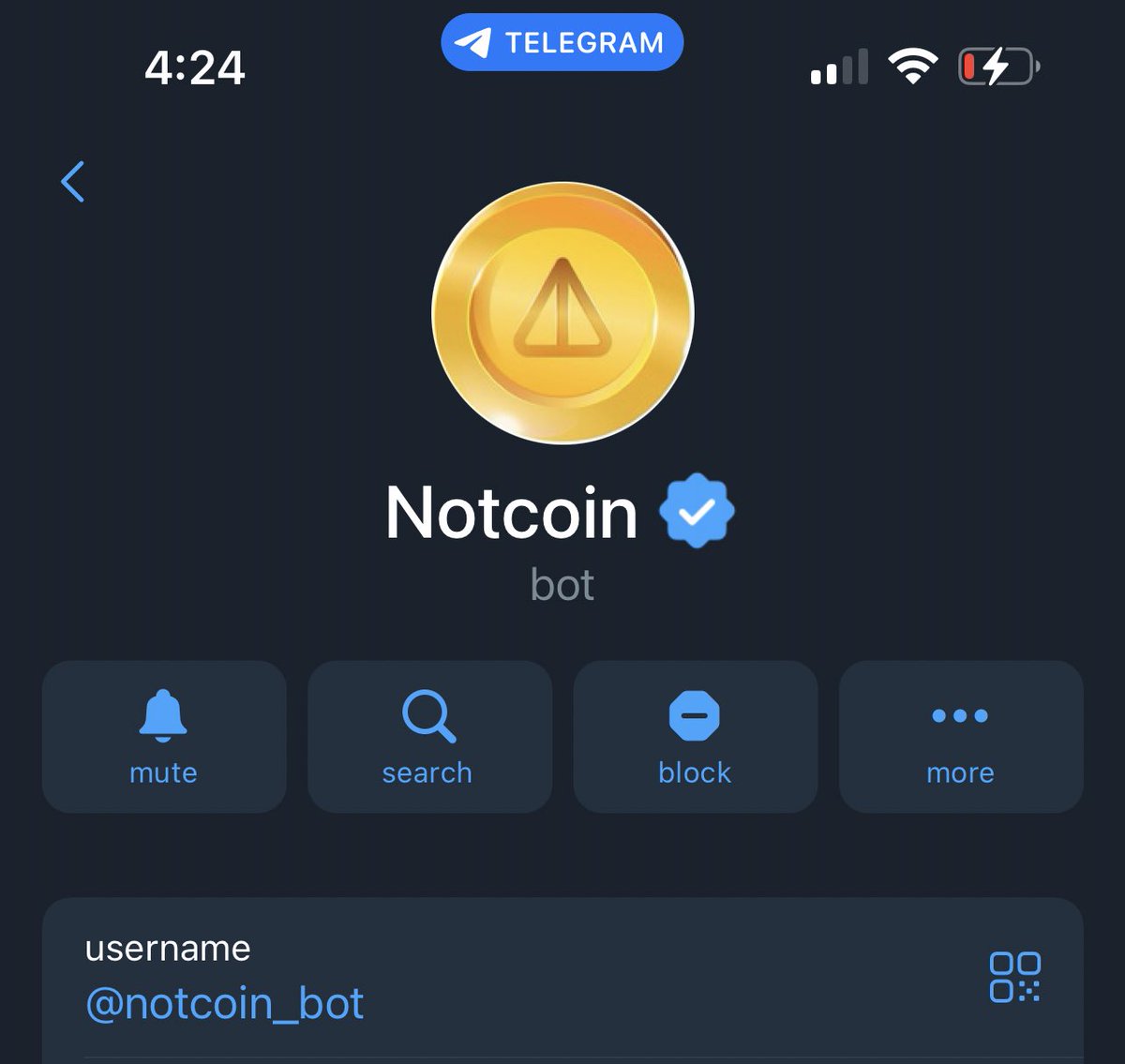 0xdamx's tweet photo. The @notcoin ø bot is now Verified on @Telegram.

Anyone who’s still fading #Notcoin, you may regret later that you didn’t join us.

Anyways, it's probably nothing 🙂

Start mining now: https://t.co/lH87CzyfNX
Join @TonNomads Squad: https://t.co/nSAYr44GN8

$TON #TON #Toncoin #TonBlockchain #NOT $NOT