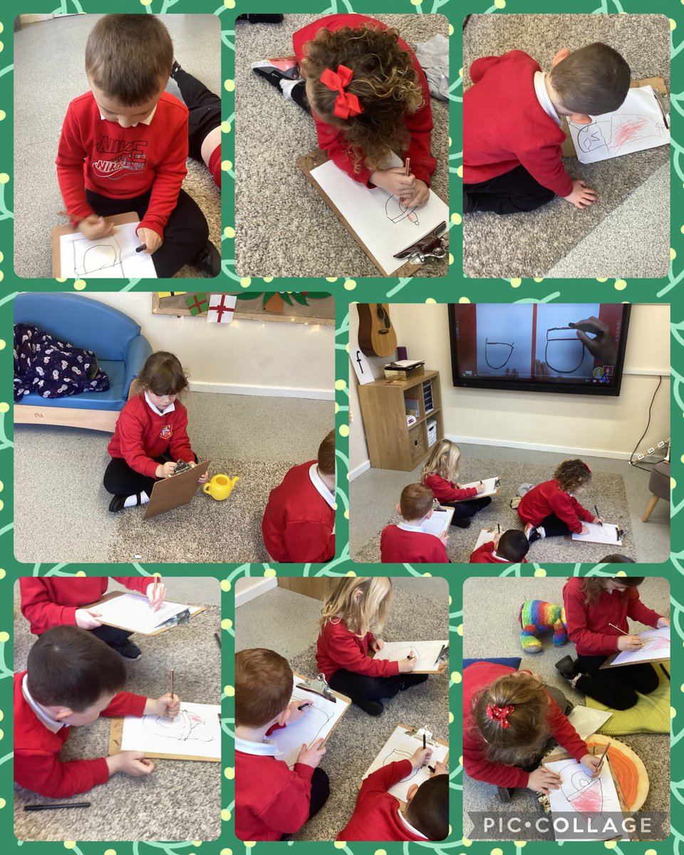 Bluebell thoroughly enjoyed the first of our Christmas Art Tutorials today. The children listened incredibly well, followed instructions and concentrated with such engagement. The pride they felt is written all over their faces - what wonderful pictures of Santa!
