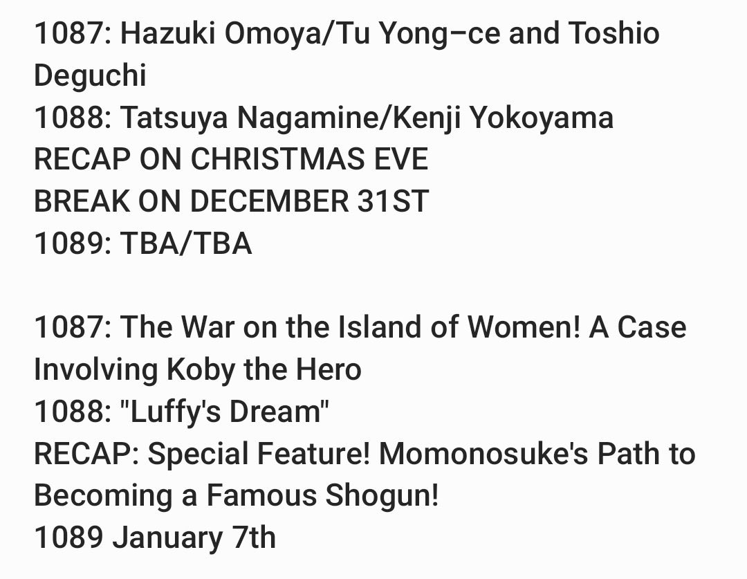 YonkouProductions on X: One Piece Episodes 1054 - 1057 Staff and Titles   / X