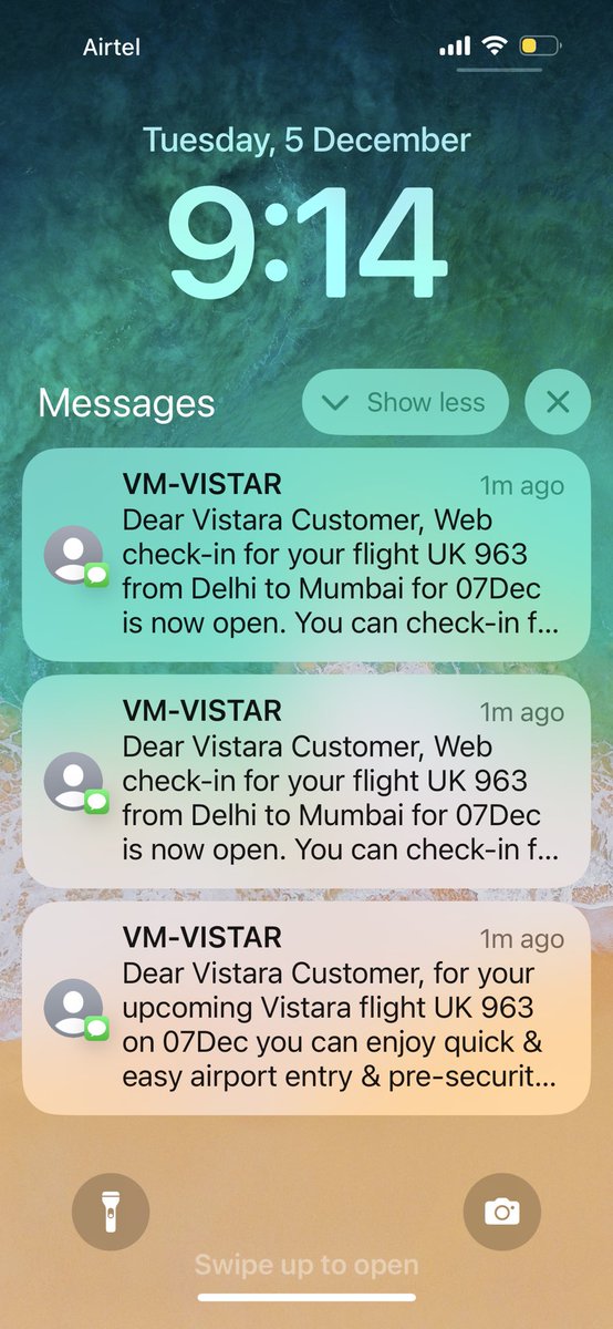 anilbhat67's tweet photo. @airvistara And the saga continues….. https://t.co/3OGuAqVDSA
