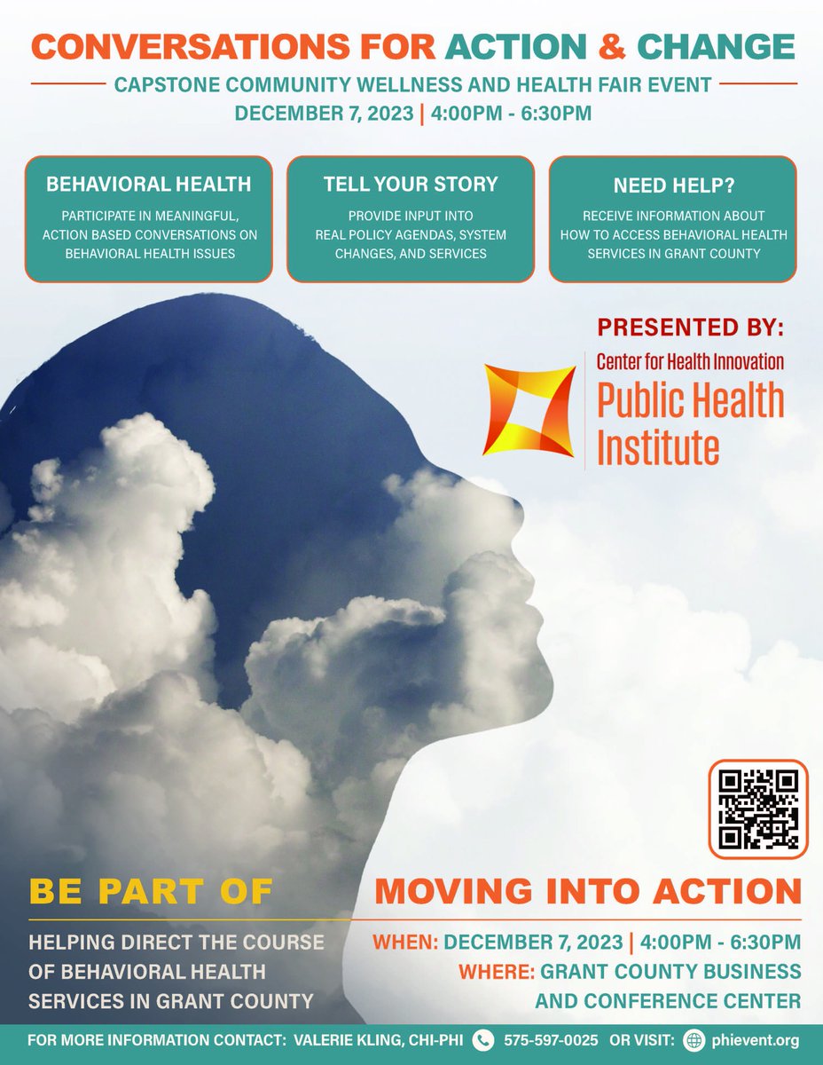 JOIN US to celebrate your behavioral health journey as a SW New Mexican! In this SAFE SPACE to come together to help clarify our community needs through interactive sessions, art, poetry &amp; connection.  Dec 7 @ 4-6:30PM  #behavioralhealth #community #actionplan #PublicHealth