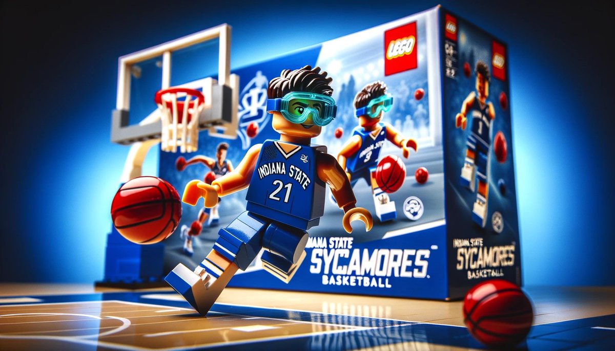 Even legos know the vibes ⛹️‍♂️🥽 <a href="/Robbie_Avila30/">Robbie Avila</a> <a href="/IndStBasketball/">Indiana State Basketball</a>