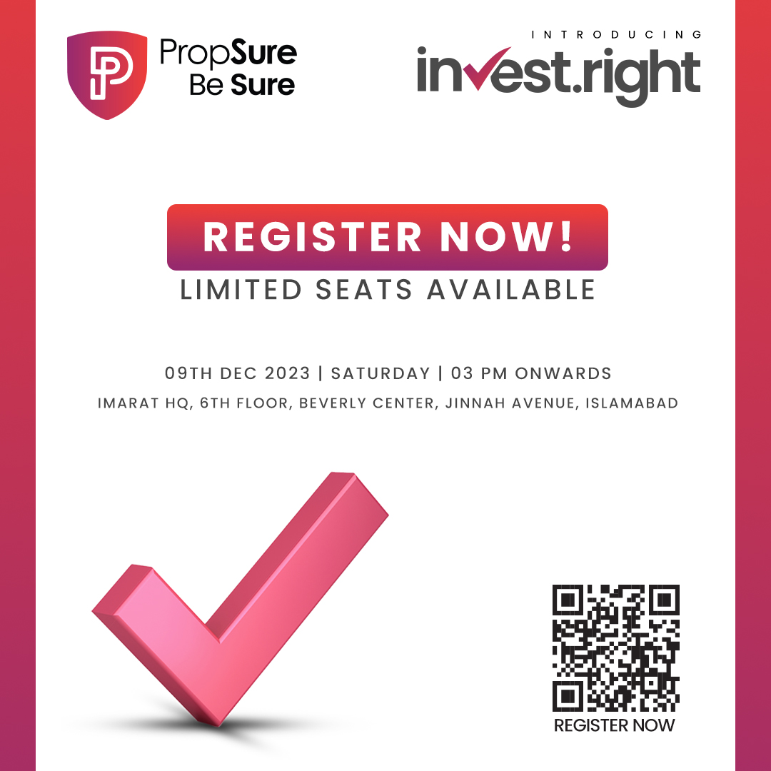 PropsureDigital's tweet image. We are back with another invest right session, exclusively for you 🙌 
Don&apos;t miss this chance, register right now:   propsure.com.pk/investRight 
#investright #propsure