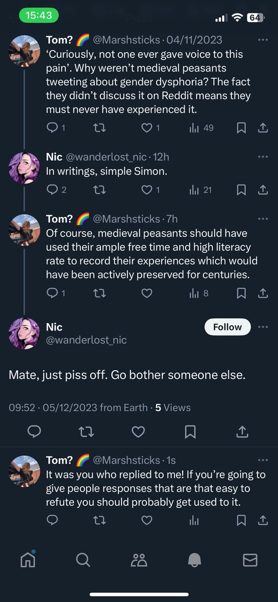 Marshsticks's tweet photo. Twitter transphobes are true intellectual heavyweights… https://t.co/ZpYo77wTFr