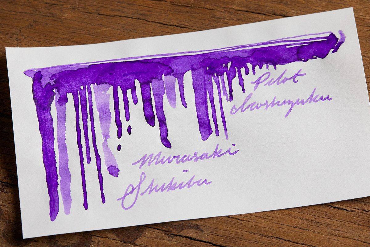 Pilot Iroshizuku Murasaki-shikibu fountain pen ink embodies a true violet fantasy. Immerse yourself in the depth of this rich purple hue and admire its subtle greenish-gold sheen.  

Learn more about this royal purple ink in our latest ink review: shop.gouletpens.com/46JabhQ