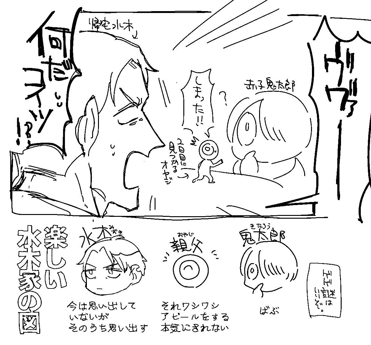 水木家のほのぼの漫画 ゲ謎はいいぞ 