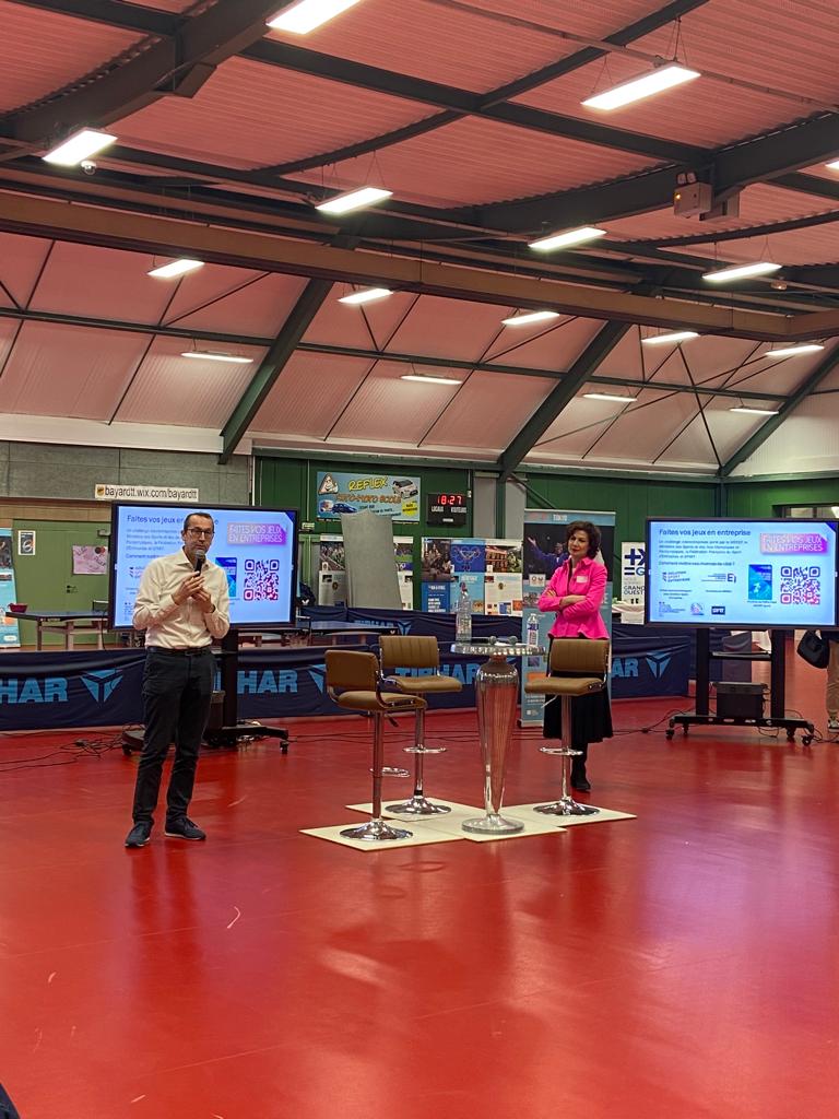 🚀 𝐈𝐧𝐬𝐩𝐢𝐫𝐚𝐧𝐭 ! 

Hier soir, aux Territoriales de l’Orne, entrepreneurs et sportifs ont partagé leur énergie et leur passion. 💥

🏆 <a href="/andrelenquette/">André Lenquette</a> a présenté le challenge #FaitesVosJeuxEnEntreprise pour promouvoir l’activité physique en entreprise. 💪

#SPART #Sport