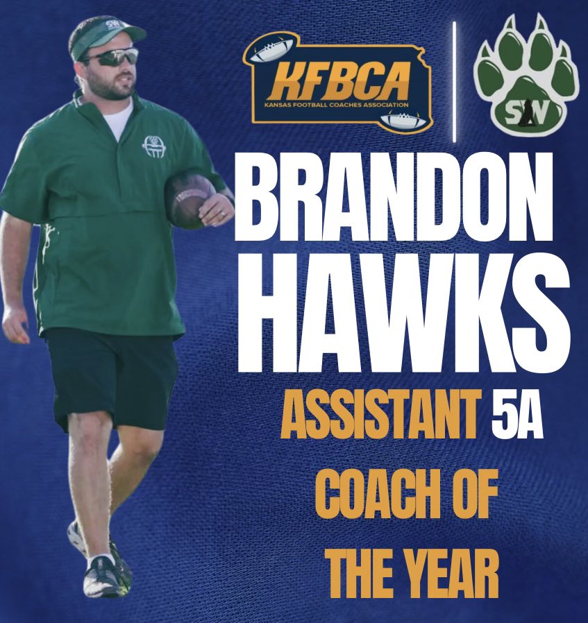Well deserved recognition for our play caller!!! <a href="/CoachBHawks/">Brandon Hawks</a>!!!