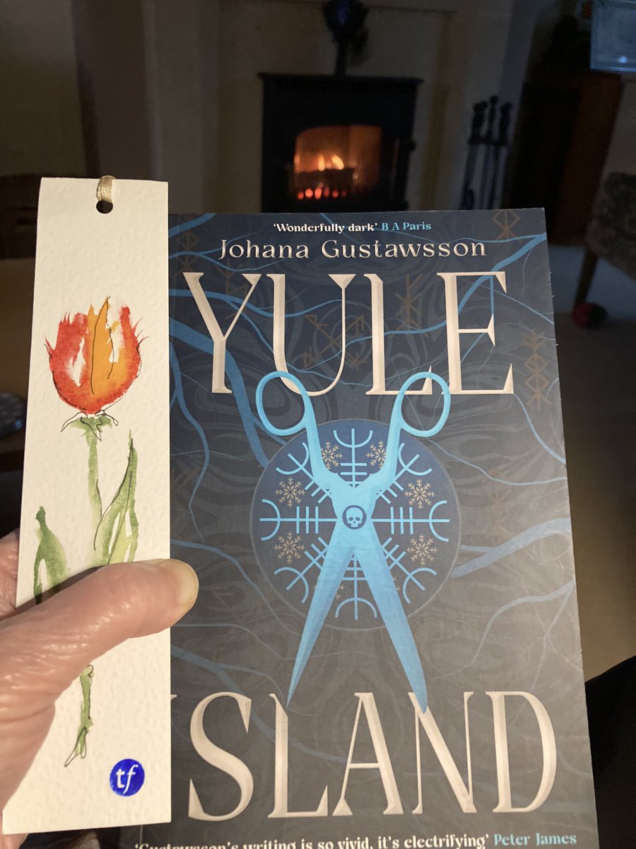 How to spend a cosy winter afternoon when it’s wet and cold outside - reading the latest chilling thriller in front of the fire
#BookTwitter #BookReview #scandinoir 🥰📚🔥❄️#yuleisland