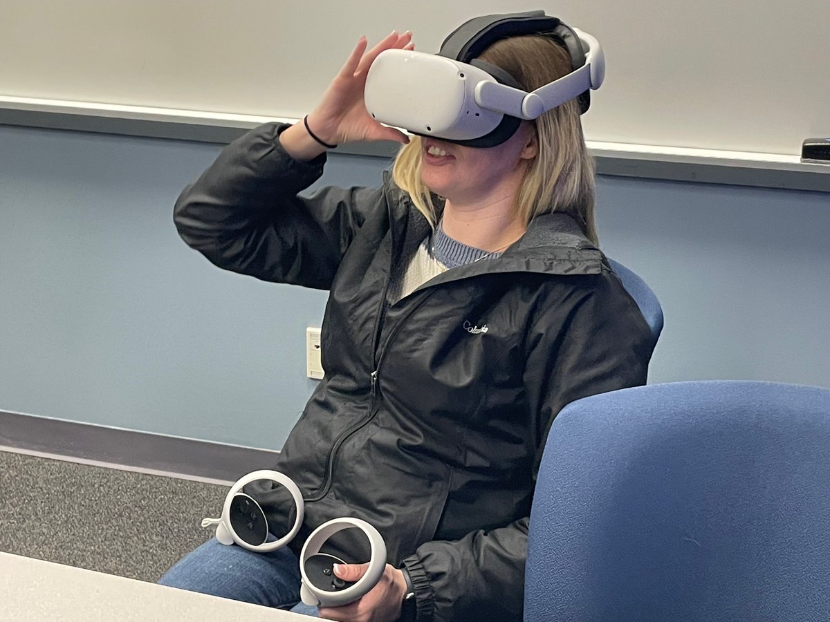 CNA students are enhancing their interview skills using Ovation VR. This immersive training tool allows them to practice and refine their interview techniques in a realistic virtual environment. #CNA #interviewskills <a href="/OvationVR/">Ovation</a> <a href="/sandburg/">Sandburg</a>