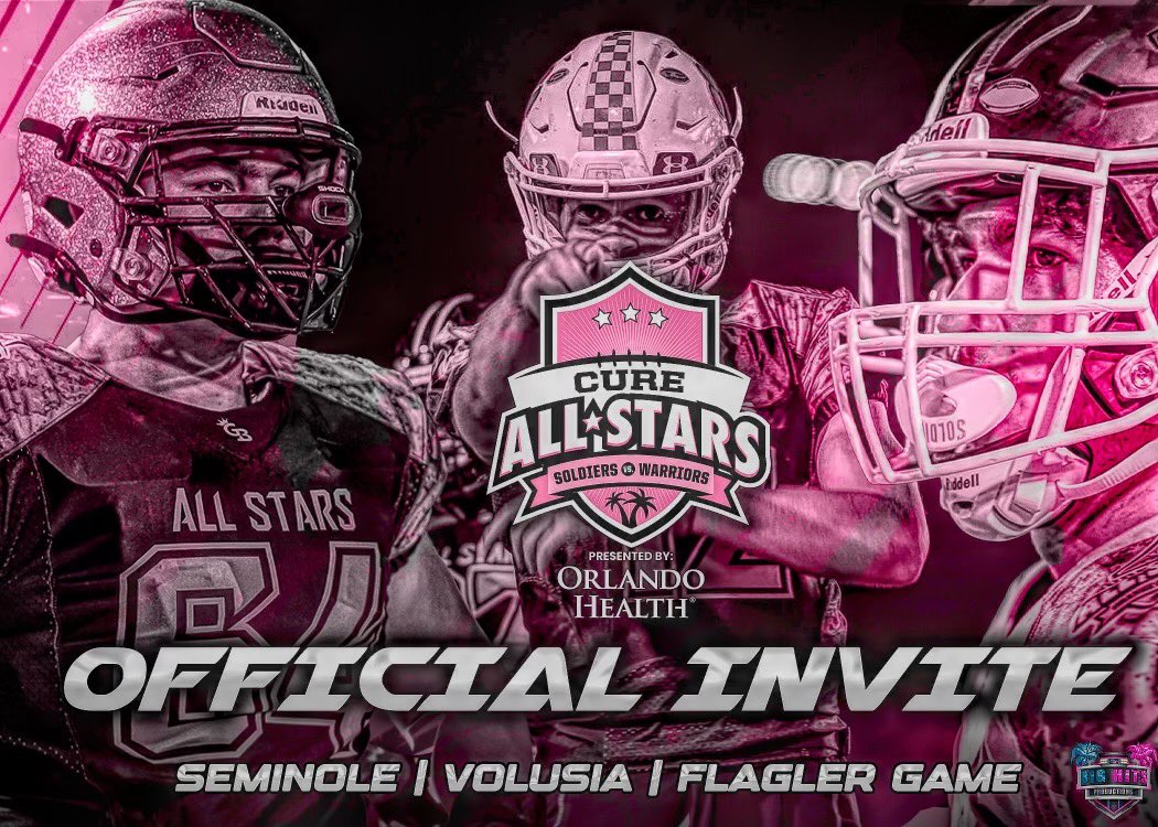 Bless to receive an invite to the Cure All Star game!
<a href="/DanLaForestFB/">Dan LaForest 🏈</a> <a href="/Cure_All_Stars/">Orlando Health Cure All Stars</a> <a href="/bighitslive/">BIGHITSLIVE</a> <a href="/LesterWDavis1/">Lester W Davis</a>