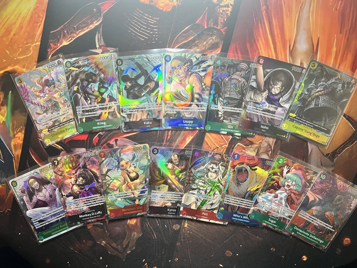 pray4goodpulls's tweet image. On the 4th day of Christmas I’m giving away this massive One Piece Alt Art lot. One person will win these 15 beauties. (How the hell am I gonna top this??🤣🤣)
To enter;
Retweet and Follow. Likes always appreciated.
Winner drawn at 9pm est 12/5. US shipping only. GL!!!