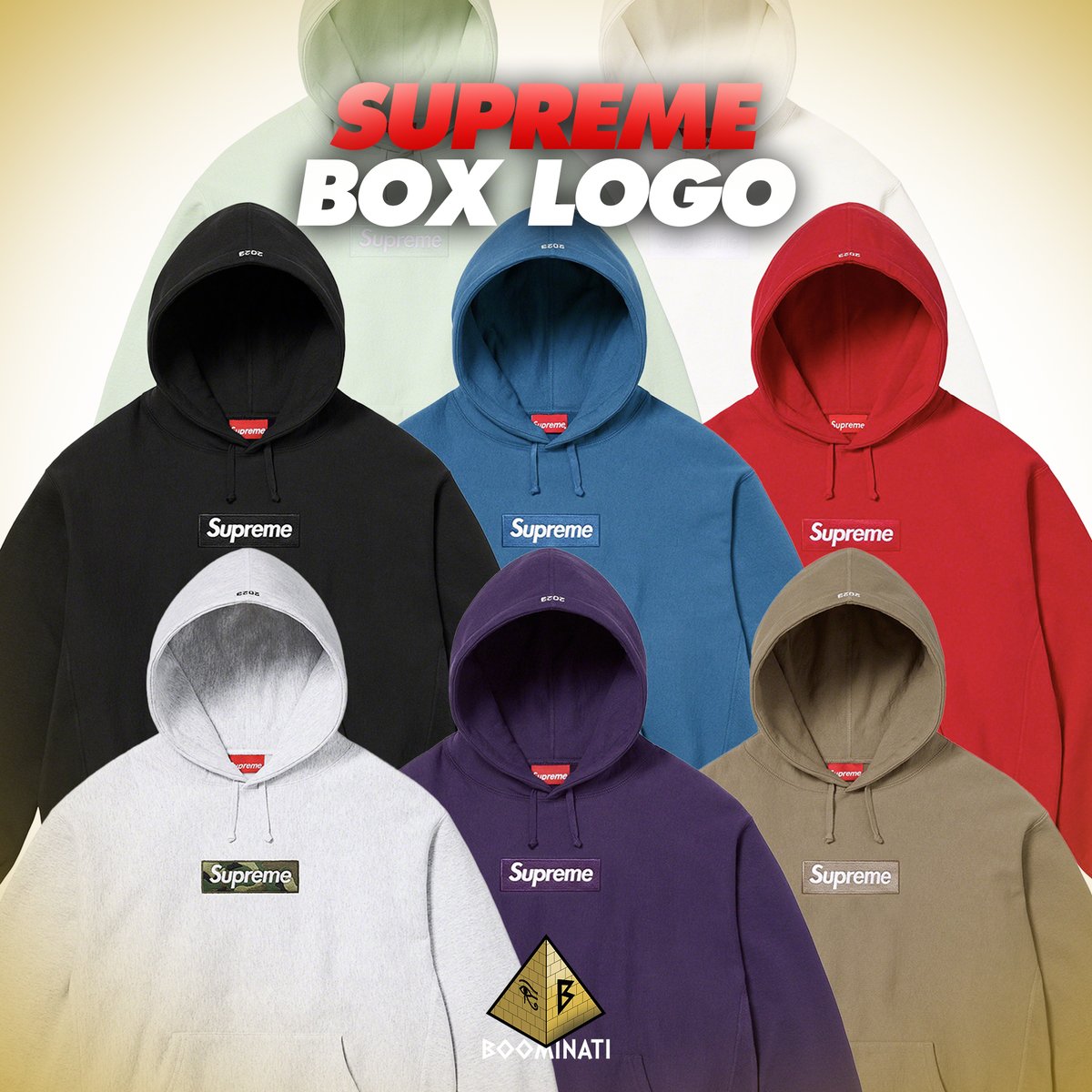 Supreme Box Logo season has started! This week, one of the most anticipated streetwear piece of clothing will be releasing 🔥 Which one is your favorite colorway? 🎨