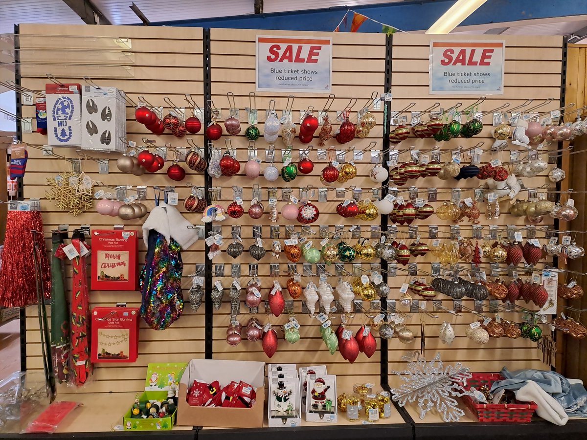 DGCYork's tweet photo. Don't forget we are open until 7.30pm tonight, and what better reason do you need than *some* of our Christmas stock reduced! *Blue ticket shows the reduced price, no further discounts apply*

Treat yourself to a teatime treat in our Coffee Shop - hot food served until 6.30pm https://t.co/j7dfn1GGNO